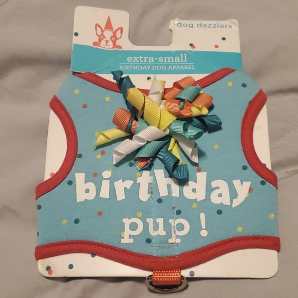 dog dazzlers Other - 🎉HPx2!!🎉Dog Dazzlers XS Birthday Dog Harness NWT